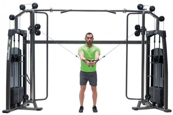 Mesin senaman untuk lengan di gim penurunan berat badan. Nama-nama
