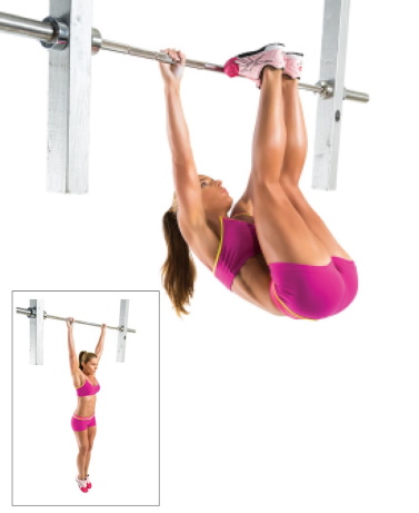 Truques da barra horizontal para meninas iniciantes: alongamento, exercícios, flexões