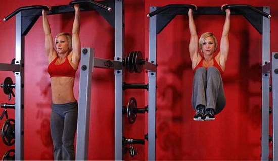 Truques da barra horizontal para meninas iniciantes: alongamento, exercícios, flexões