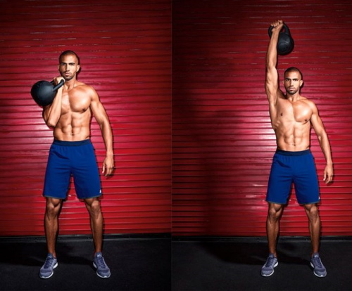 แบบฝึกหัดกับ kettlebells คอมเพล็กซ์พื้นฐานสำหรับผู้เริ่มต้น