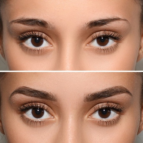 Jenis kening pada kanak-kanak perempuan. Foto, tajuk, pembetulan, tatu